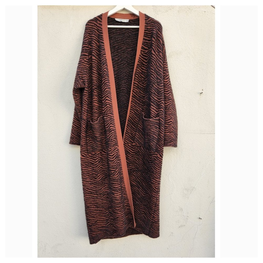 ZARA Zebra Duster Cardigan - Picture 5 of 9